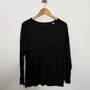 Reebok Women’s Long Sleeve Activewear Tee – Black – Size Medium